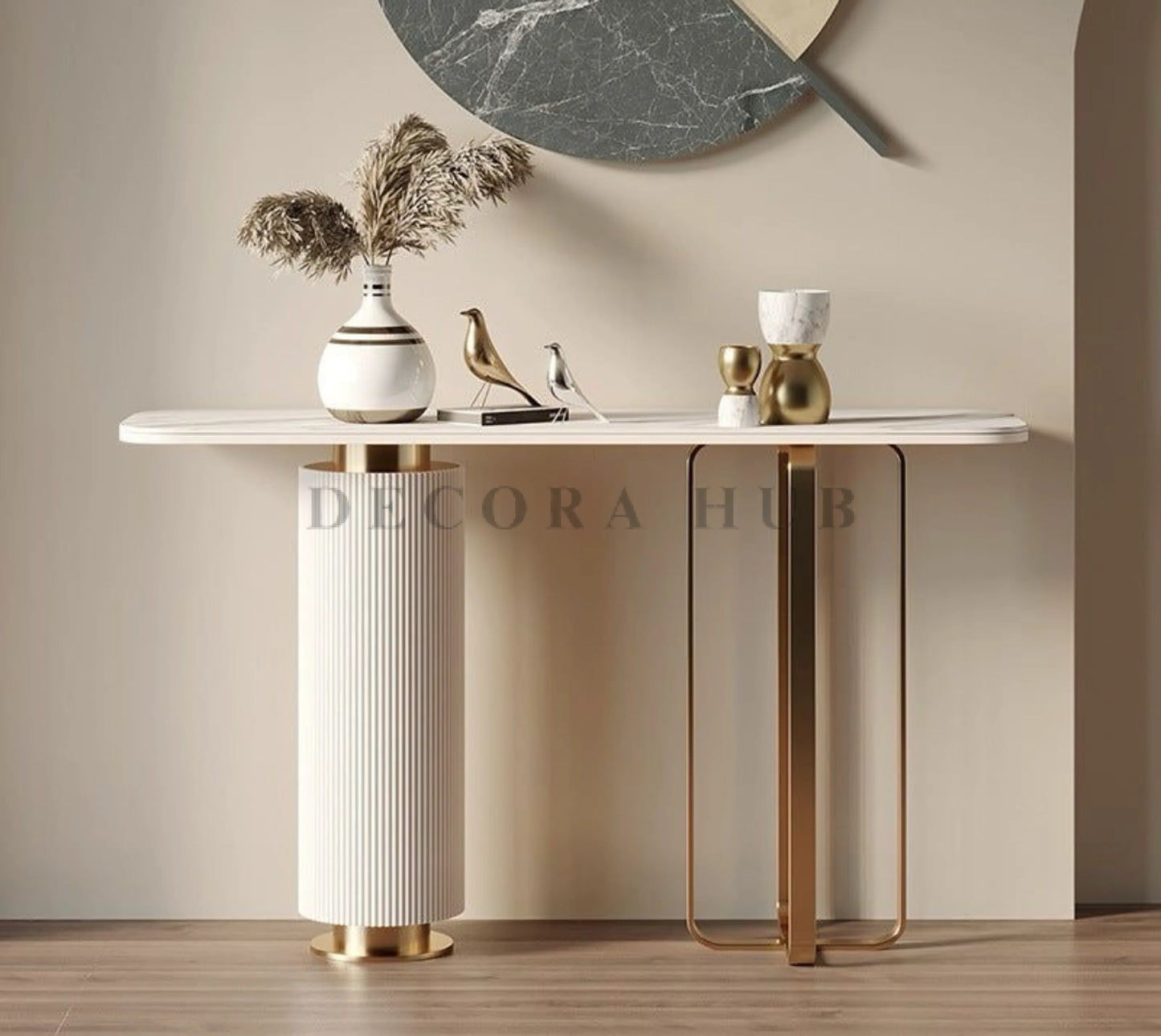 Luxury designer Golden Base Console L 40 X W 14 X H 36 Inches