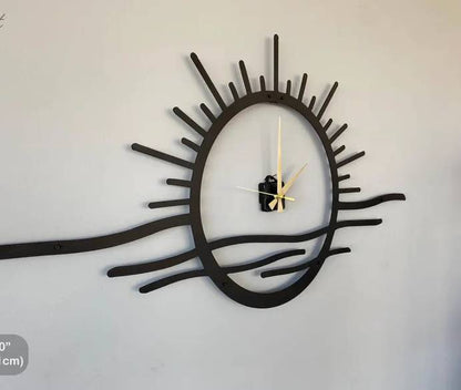 Beautiful Sun Shape Wall Clock