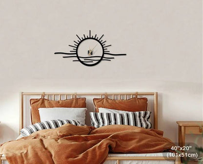 Beautiful Sun Shape Wall Clock