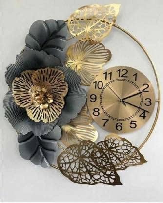 Elegant Floral Shape Wall Clock