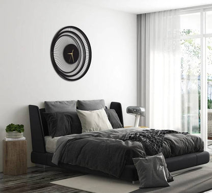 Modern Large Black Wall Clock