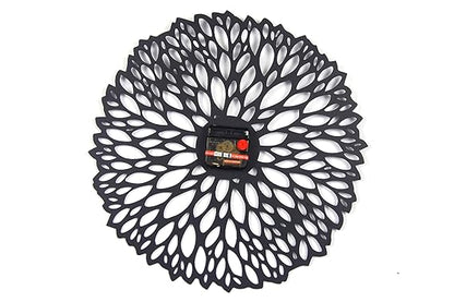 Beautiful Black Feather Wall Clock