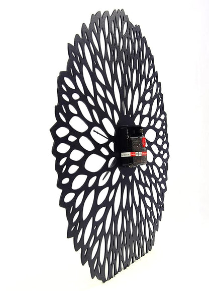 Beautiful Black Feather Wall Clock