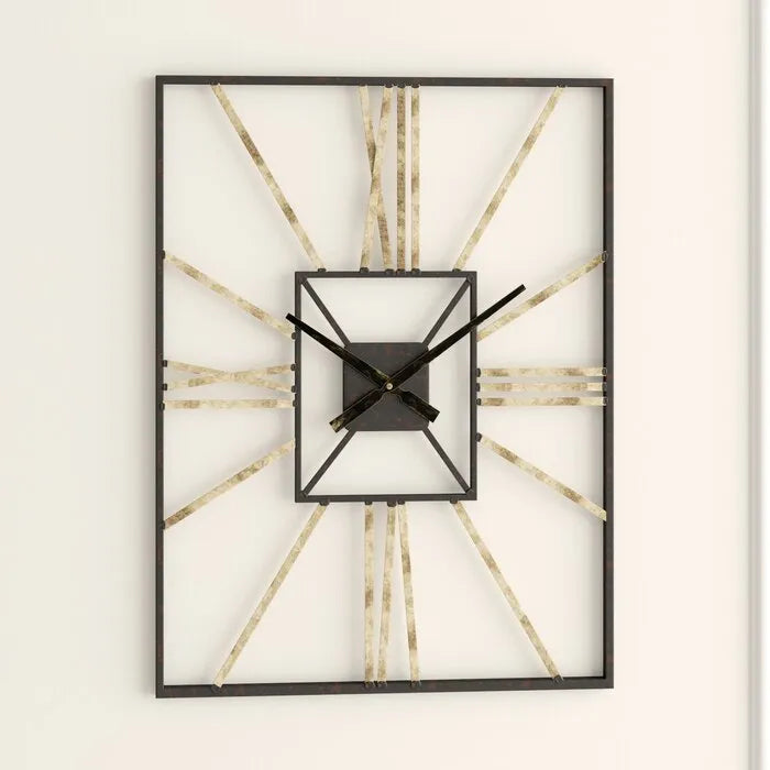 Square Shape Luxurious wall Clock