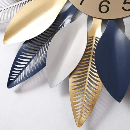 Bamboo Leaves Multi Color Wall Clock