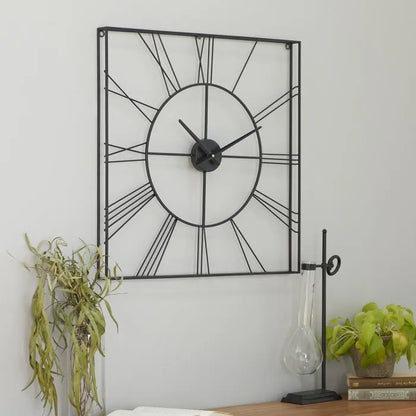 Circle In A Square Subtle Designer Metal Wall Clock