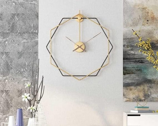 Luxurious polygonal Wall Clock