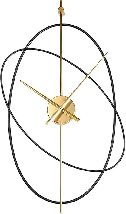 Double rounded Luxurious Metal Wall Clock