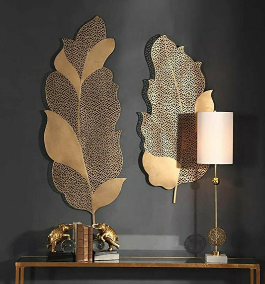 Dual Banana Leaves Wall Art