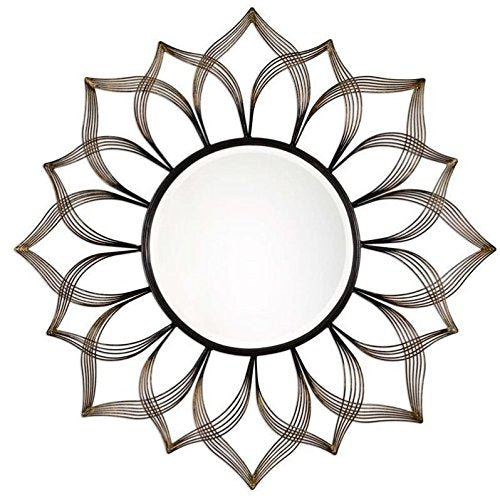 Metal Sunflower Wall Mirror