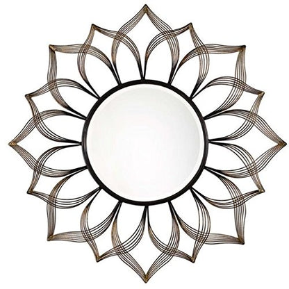 Metal Sunflower Wall Mirror