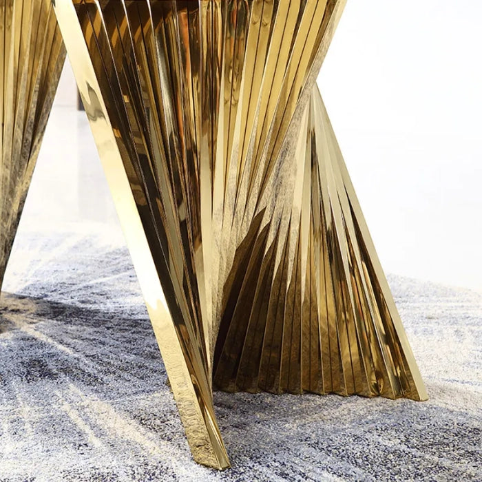 Noble Black Marble Dining Table – another angle