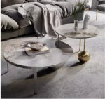 Minimalist White And Black Nesting Tables