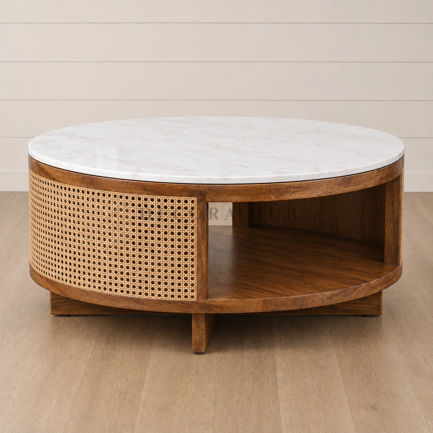 Oakmere Marble Coffee Table - Wooden Centre Tables