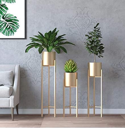 Beautiful Golden Decorative Planter