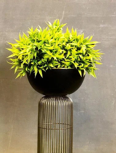 bowl shaped plant pots Black Bowl Shape planter – DecoraHub