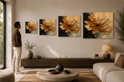 Noctra Aureum Textured Wall Art