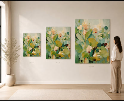 Sage Garden Harmony Textured Wall Art