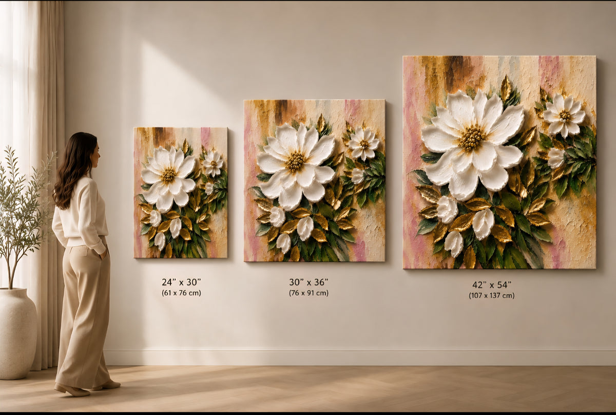 Gilded Garden Relief Textured Wall Art