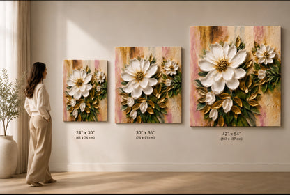 Gilded Garden Relief Textured Wall Art