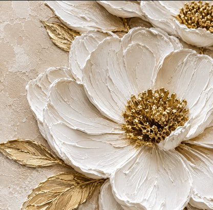 Botanical Gold Textured Wall Art
