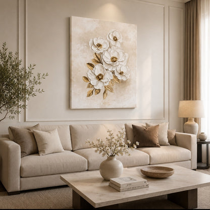 Botanical Gold Textured Wall Art