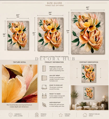 Rosé Verdelle Bloom Wall Art - Textured Wall Art