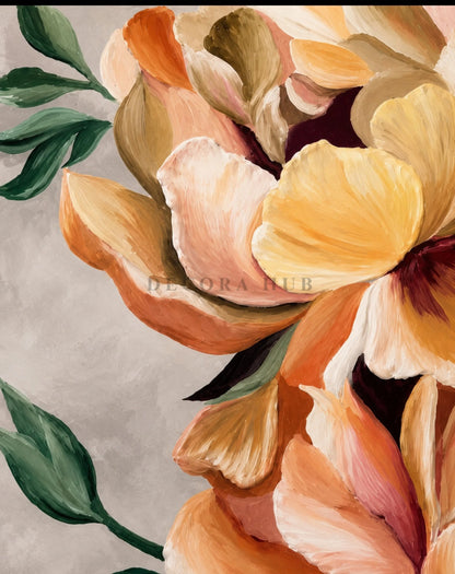 Rosé Verdelle Bloom Wall Art - Textured Wall Art