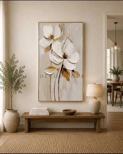 Serra Bloom Textured Wall Art - Textured Wall Art
