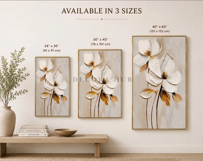 Serra Bloom Textured Wall Art - Textured Wall Art