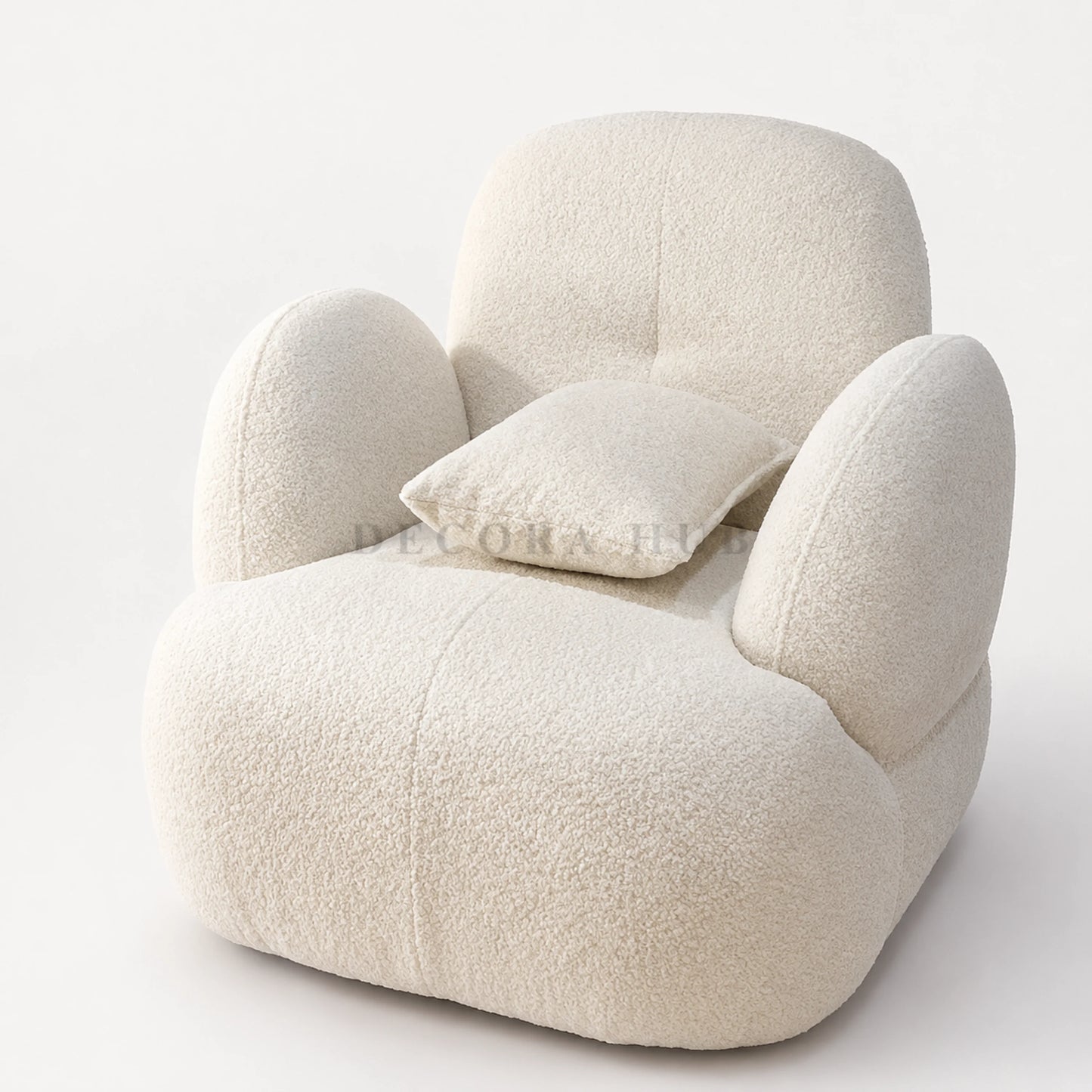Snowdrop Nording Cloud Accent Armchair for Living Spaces - Armchair