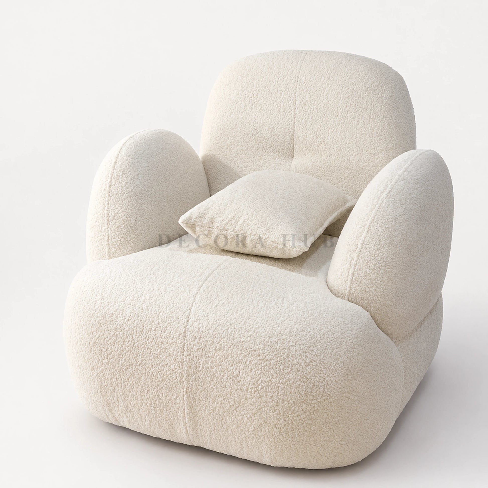 Snowdrop Nording Cloud Accent Armchair for Living Spaces - Armchair