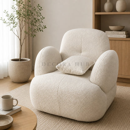 Snowdrop Nording Cloud Accent Armchair for Living Spaces - Armchair