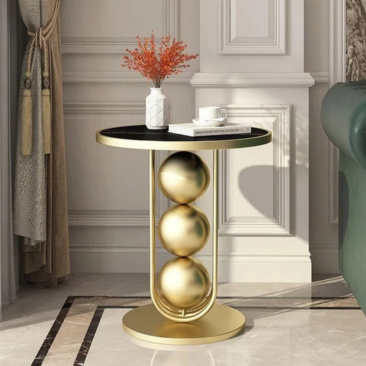 Exclusive 3 Balls Stainless Steel Side Table