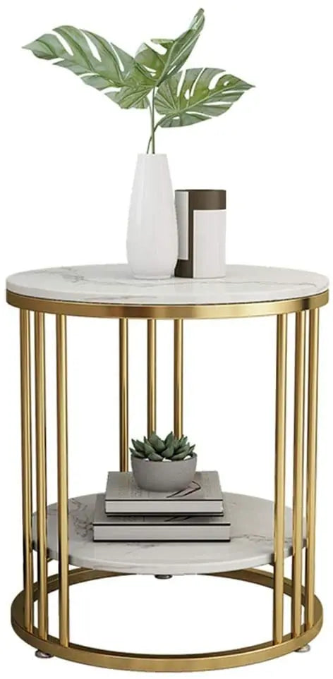 Marble Side Table Metal