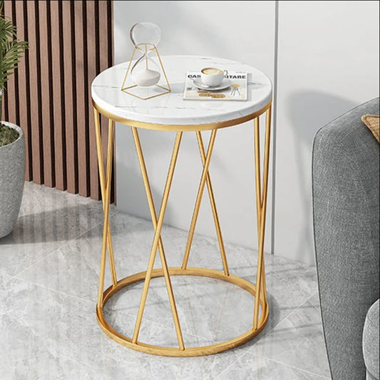 Luxurious Cross Pipe Side Table