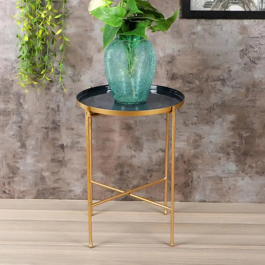 Gold Fold able Side Table