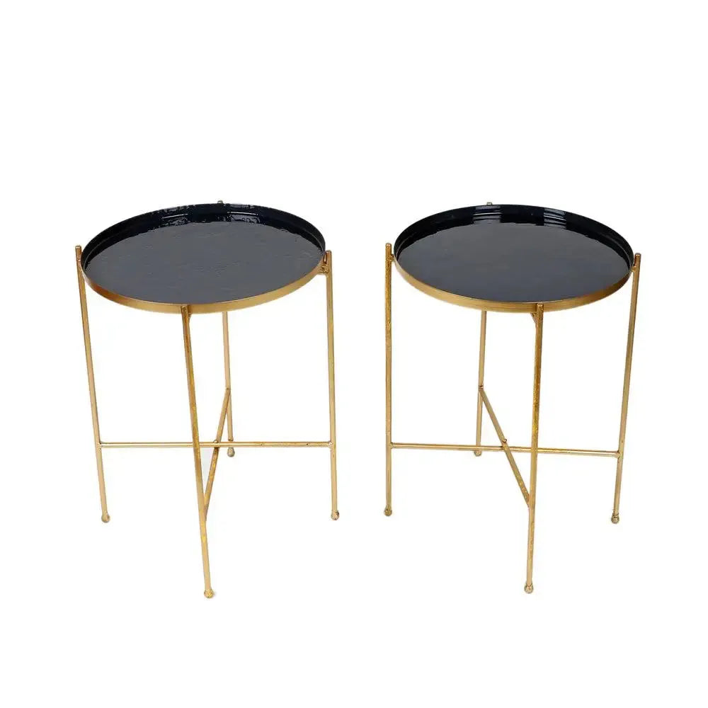 Gold Fold able Side Table