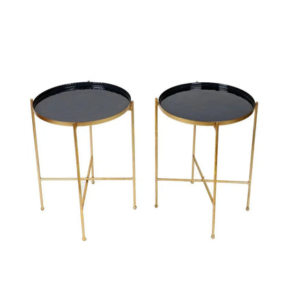 Gold Fold able Side Table