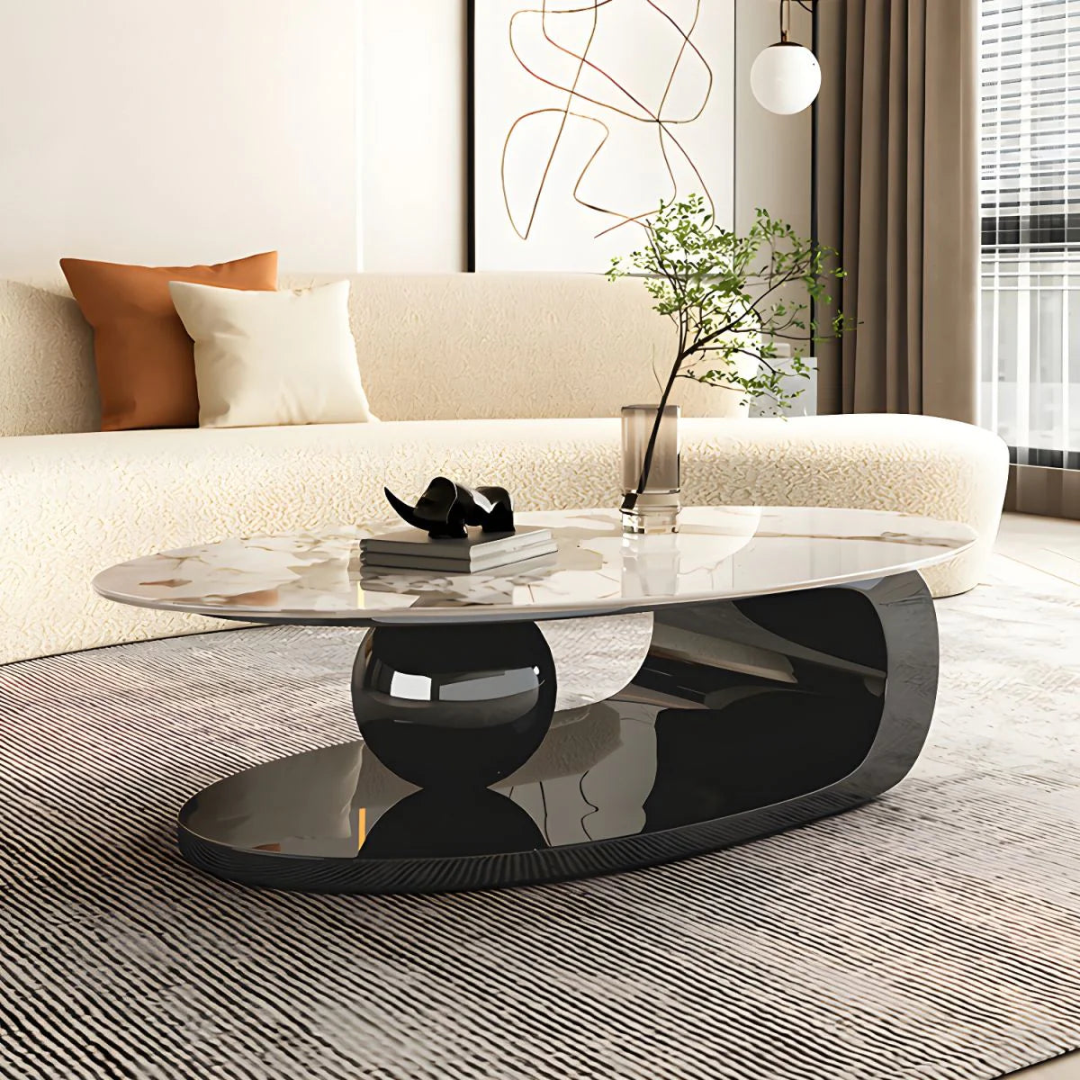 Alaska Black Luxurious Centre Table