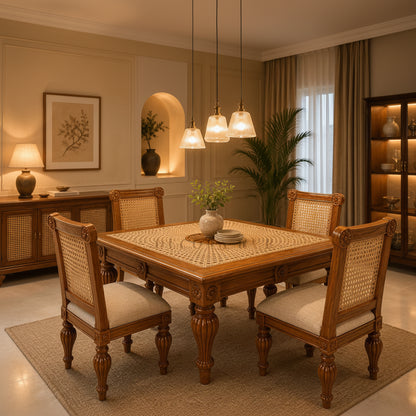 The Maharaja Heritage Teak Wood Dining Set
