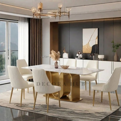 The U Shape Luxurious Dining Table – side view