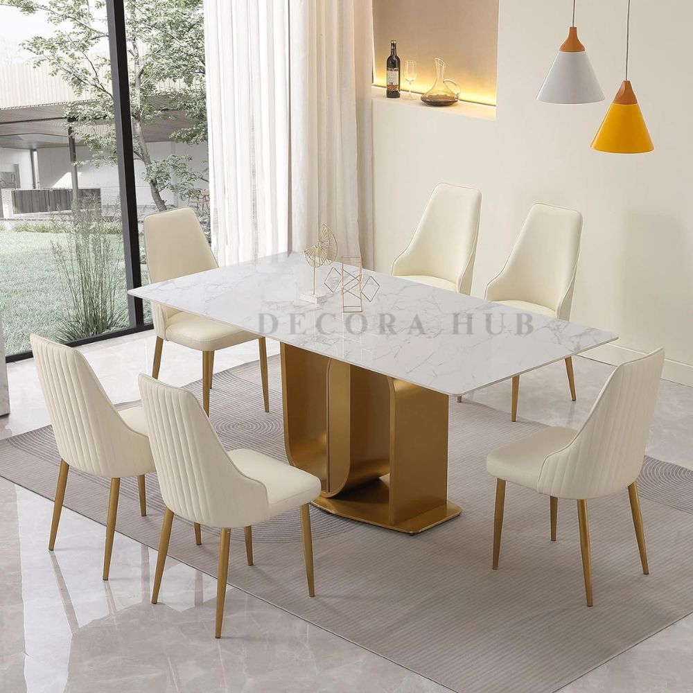 The U Shape Luxurious Dining Table – full view