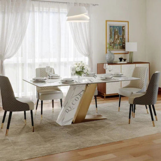 The Zee Marble Top Dining Table