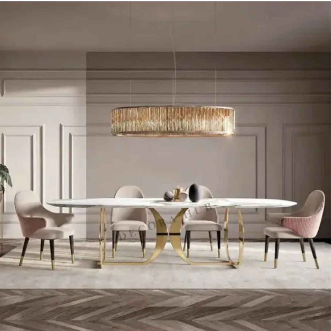 Transactional Marble Modern Dining Table