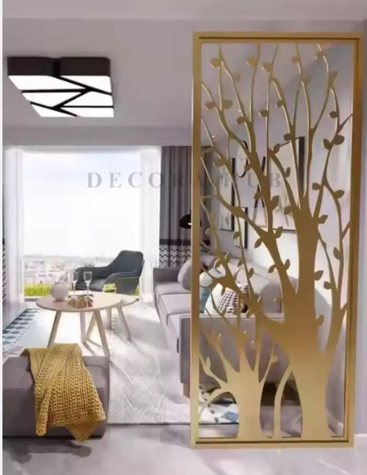 Tree Shape Room Stainless Steel PVD Partition