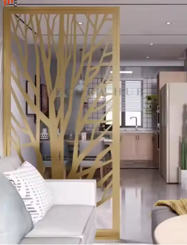 Tree Shape Room Stainless Steel PVD Partition