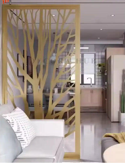Tree Shape Room Stainless Steel PVD Partition