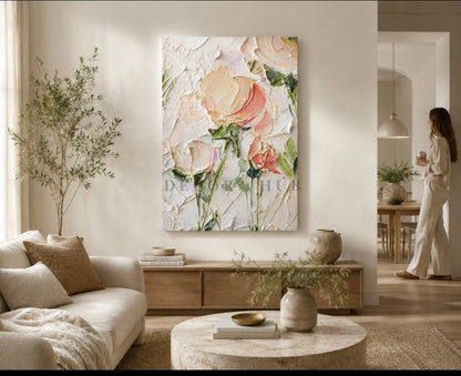 Velor Petal Textured Wall Art - Textured Wall Art