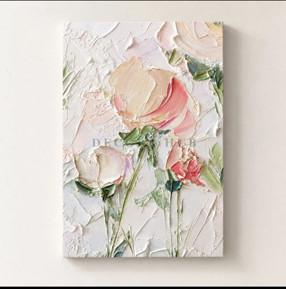 Velor Petal Textured Wall Art